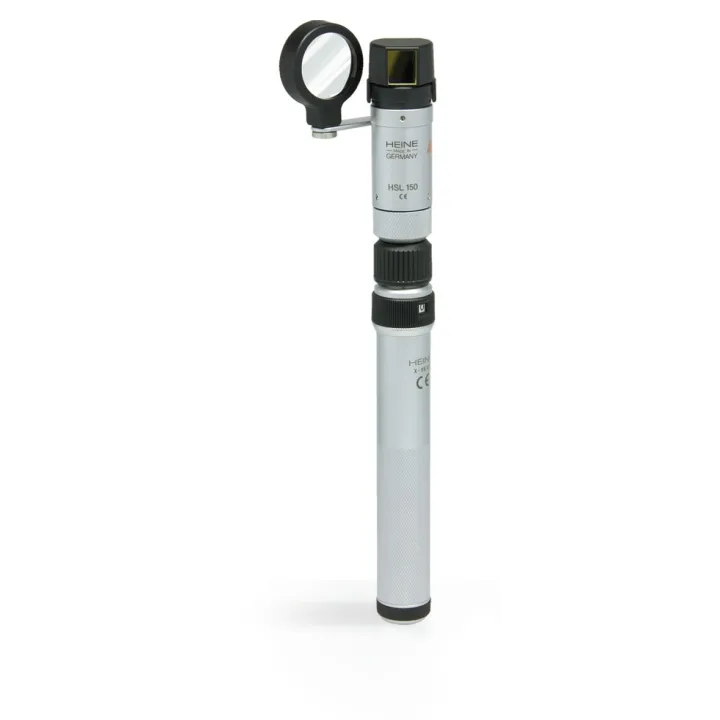 Lámpara de hendidura manual HEINE HSL 150 con mango a pilas