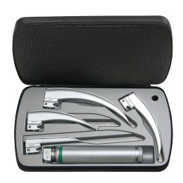 Set de laringoscopio HEINE Classic+ F.O. LED con mango a pilas