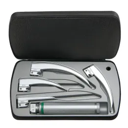 Set de laringoscopio HEINE Classic+ F.O. LED con cargador de mesa