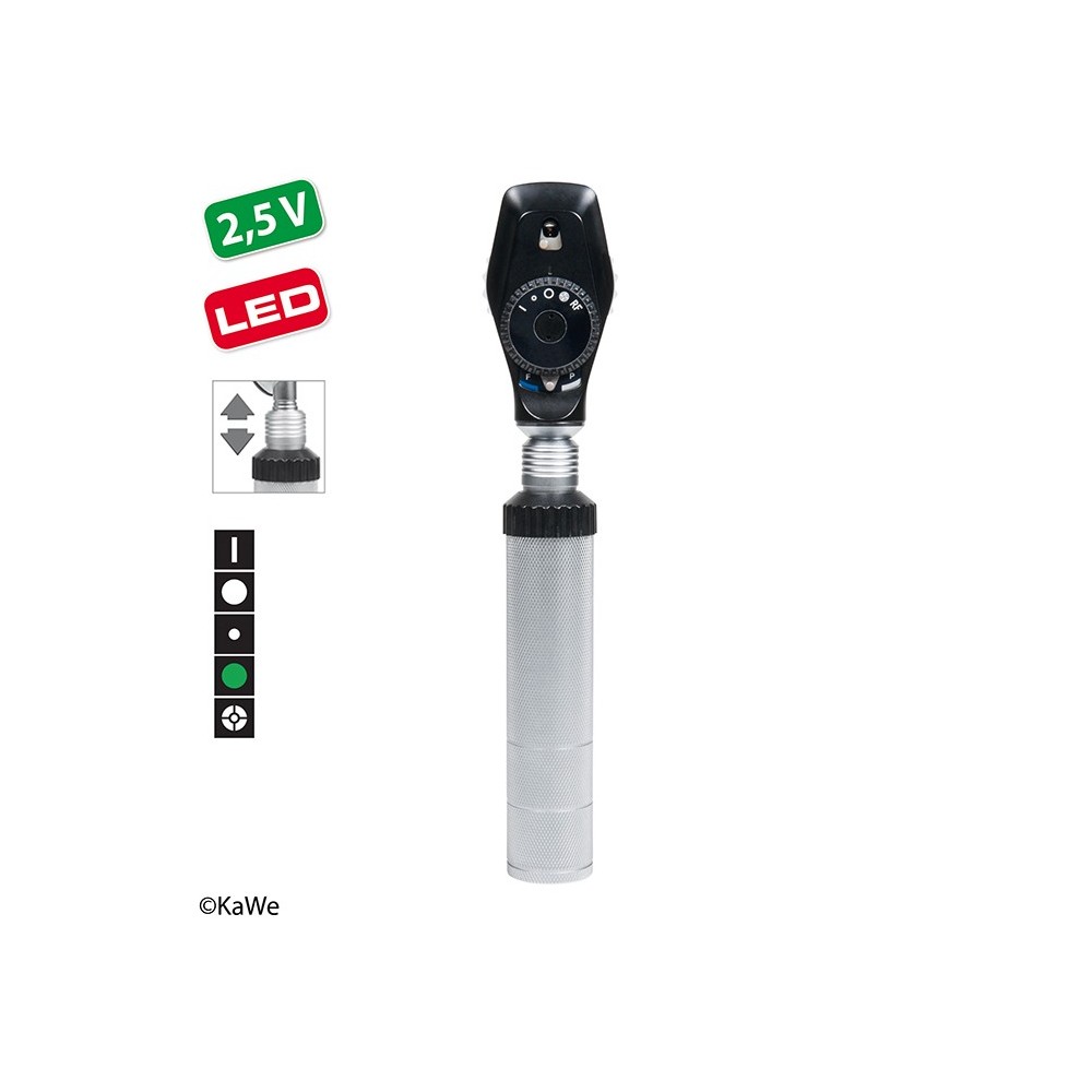 KaWe EUROLIGHT E35 LED Oftalmoscopio con mango de batería