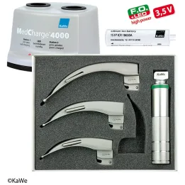 Juego de laringoscopios KaWe LED para adultos