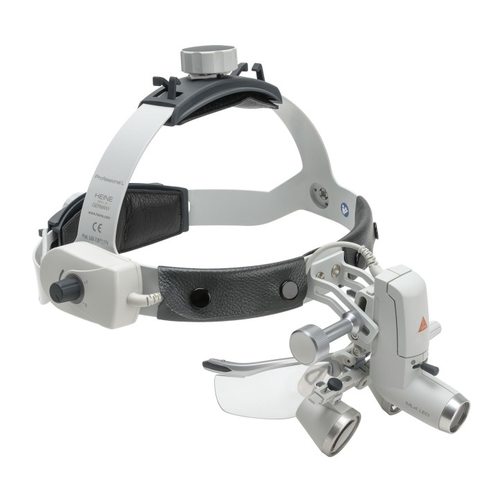 Lámpara Frontal HEINE ML4 LED Kit 2 con Lupas binoculares HR 2.5x/420