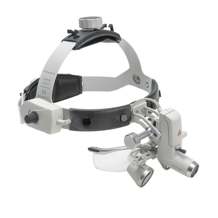 Lámpara Frontal HEINE ML4 LED Kit 1 con Lupas binoculares HR 2.5x/340