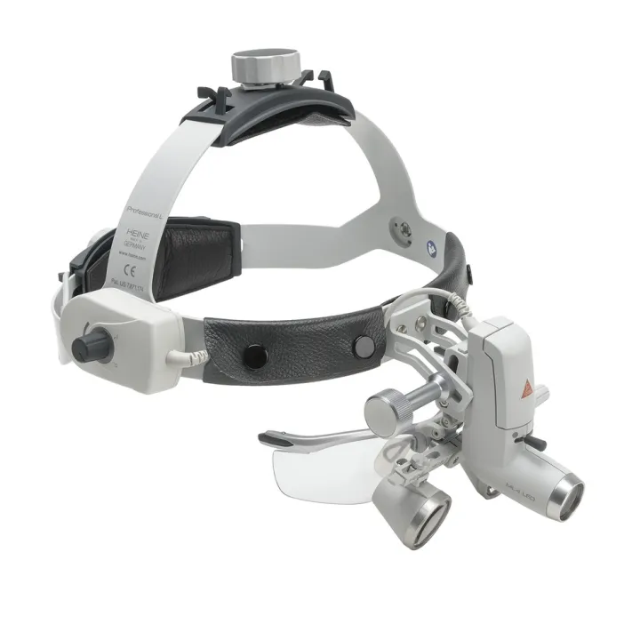 Lámpara Frontal HEINE ML4 LED Kit 1 con Lupas binoculares HR 2.5x/340