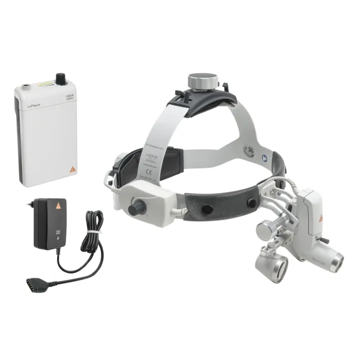 Lámpara Frontal HEINE ML4 LED Kit 11c con lupas binoculares HR 2,5x/520