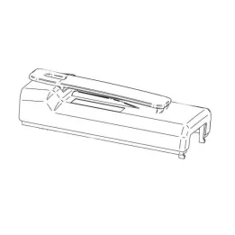 Carcasa trasera con clip para HEINE mPack LL