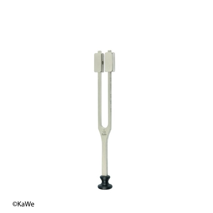 Diapasón para otorrinolaringólogos c128 Hz con silenciadores