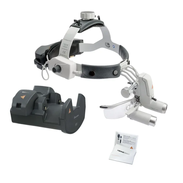 Lámpara Frontal HEINE ML4 LED Kit 10 con loupes HRP 6x