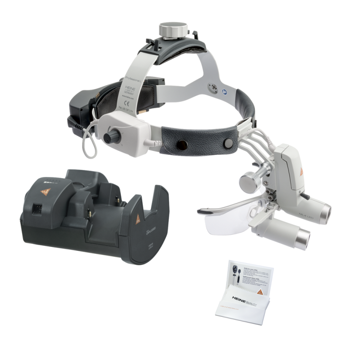 Lámpara frontal HEINE ML4 LED Kit 8 con lupas HRP 3.5x