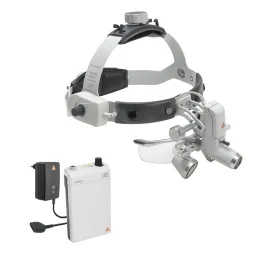 Lámpara Frontal HEINE ML4 LED Kit 2 con Lupas binoculares HR 2.5x/420