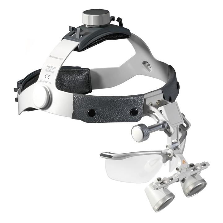 Lupas Binoculares HEINE HR 2.5x/520 en cinta craneal Profesional L