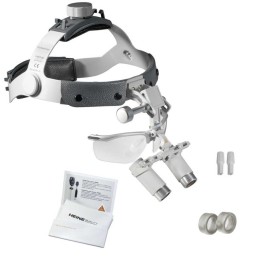 Lupas Binoculares HEINE HRP 3.5x en cinta craneal Profesional L