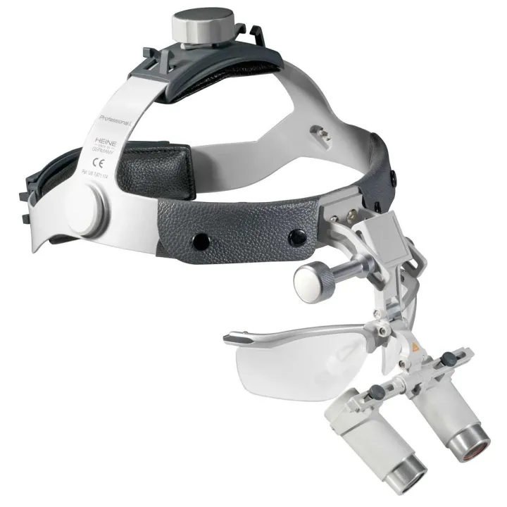 Lupas Binoculares HEINE HRP 3.5x en cinta craneal Profesional L