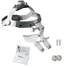 Lupas Binoculares HEINE HRP 4x en cinta craneal Profesional L