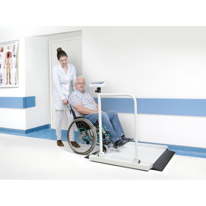Báscula para silla de ruedas con asidero práctico KERN MWA 300K-1PM