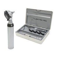 Otoscopio HEINE BETA 400 LED con mango a pilas en estuche