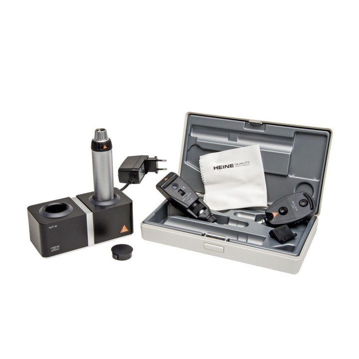 HEINE BETA 200 LED Set de diagnóstico oftálmico con cargador de mesa