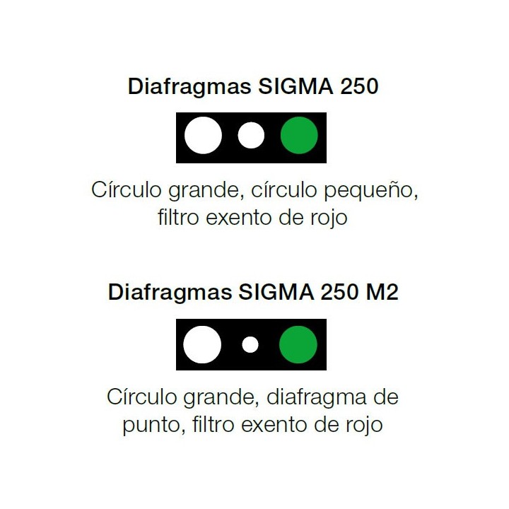 Diafragmas HEINE SIGMA 250