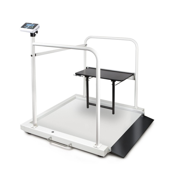 Báscula con pasamanos y asiento KERN MWA con aprobación médica