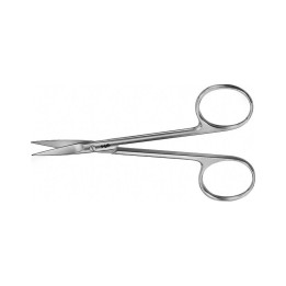 Aesculap Tijeras Iris, rectas, de corte delicado, afiladas, 110 mm