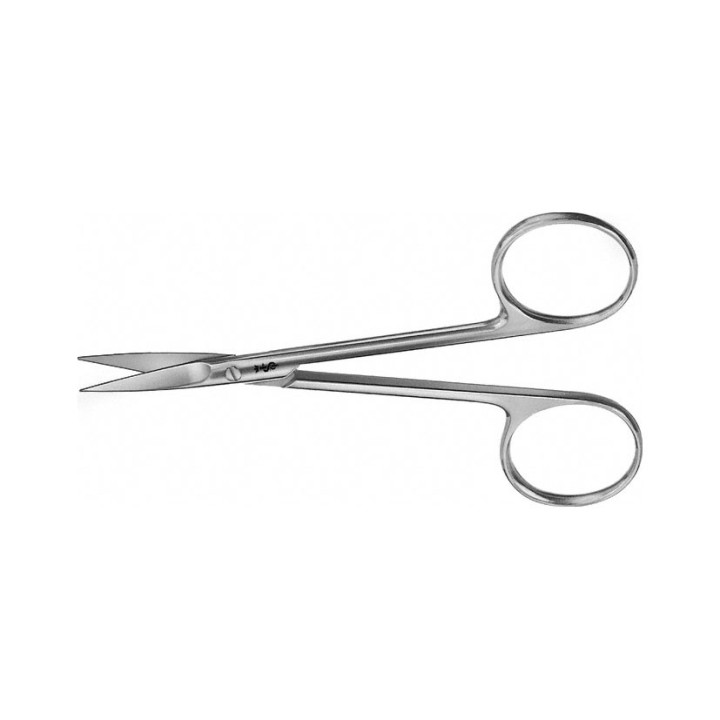 Aesculap Tijeras Iris, rectas, de corte delicado, afiladas, 110 mm