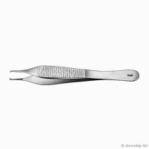 Pinza para tejido ADSON de Aesculap, 120 mm, 1 x 2 dientes