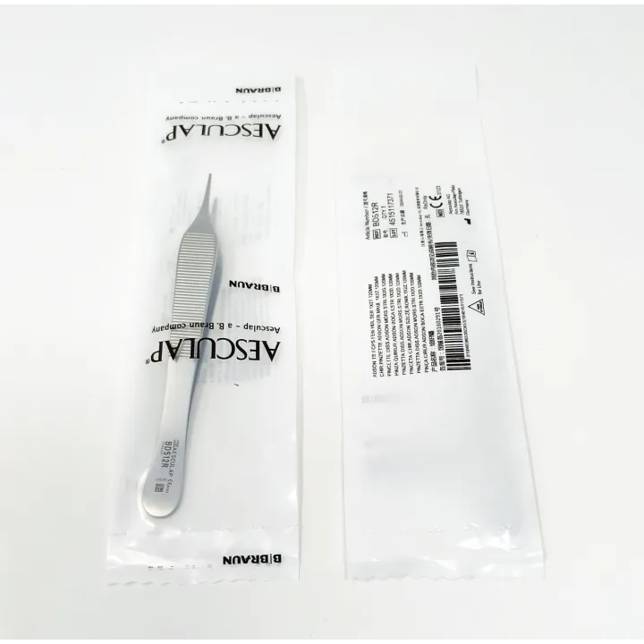 Pinza para tejido ADSON de Aesculap, 120 mm, 1 x 2 dientes