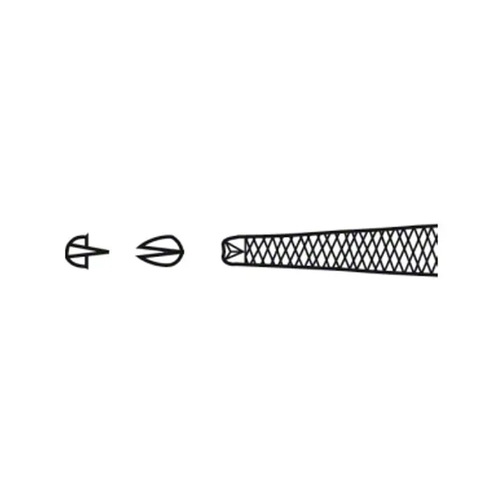 Pinza para tejido ADSON de Aesculap, 120 mm, 1 x 2 dientes