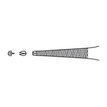 Pinza anatómica Aesculap HUDSON, rectas, finas, 125 mm