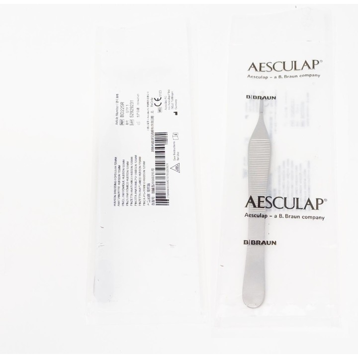 Pinzas de vendaje Aesculap HUDSON, rectas, para uso delicado, 125 mm