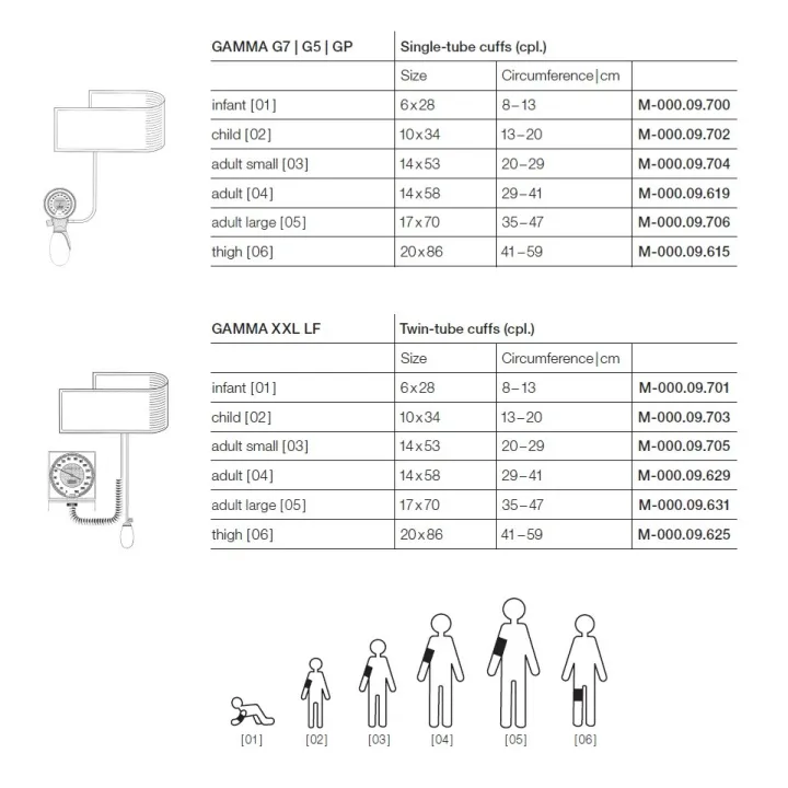 Brazaletes para tensiómetro HEINE GAMMA G (adultos, grande)
