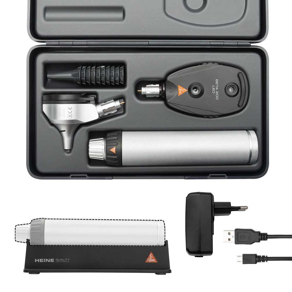 HEINE BETA 200 LED Set combinado de diagnóstico con mango recargable