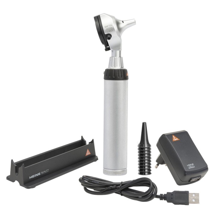 Otoscopio HEINE BETA 200 LED recargable en estuche rigido
