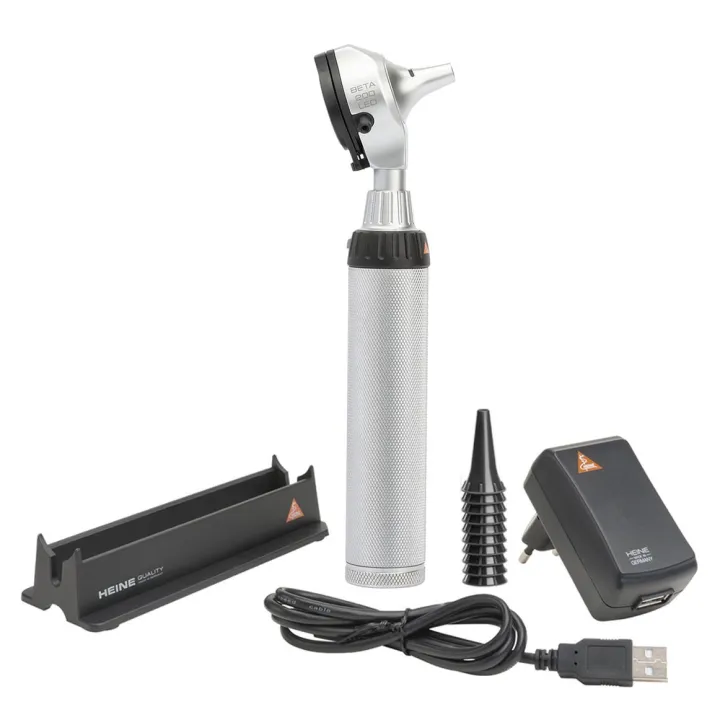 Otoscopio HEINE BETA 200 LED recargable en estuche rigido