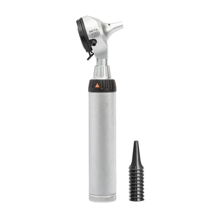 Otoscopio HEINE BETA 400 LED con mango a pilas