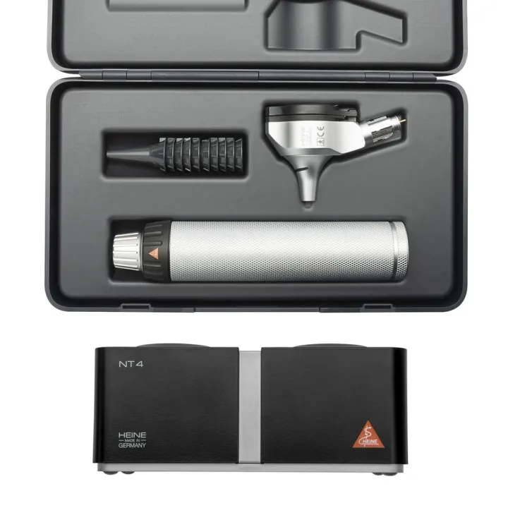 Otoscopio HEINE BETA 400 LED con cargador de mesa en estuche