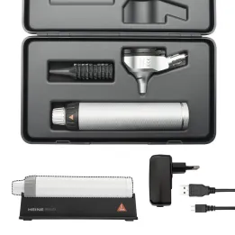 Otoscopio HEINE BETA 400 LED con mango recargable en estuche