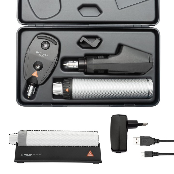 HEINE BETA 200 LED Set de diagnóstico oftálmico con mango recargable