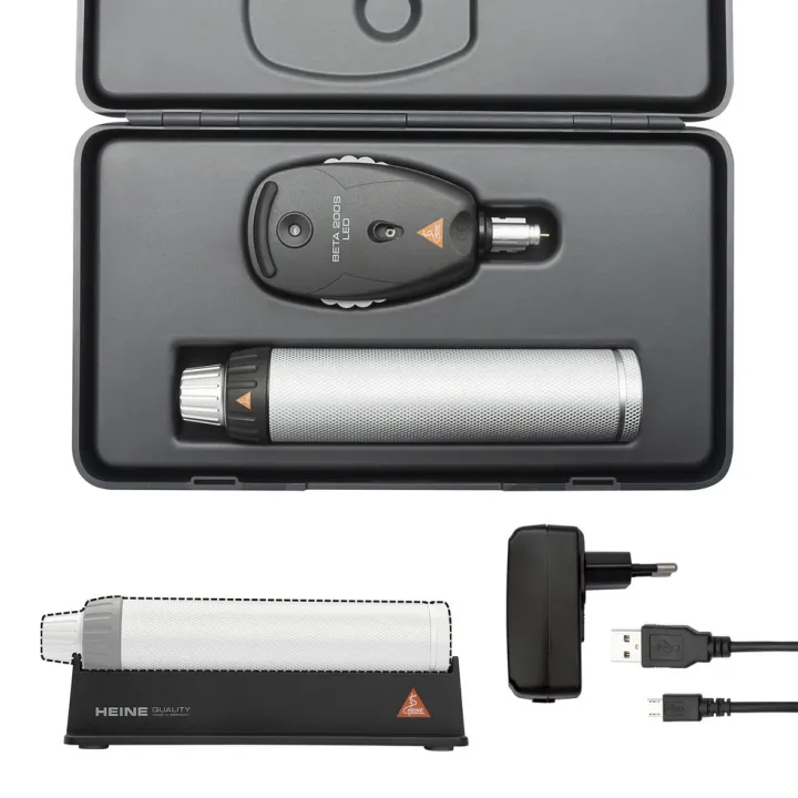 HEINE BETA 200S LED Oftalmoscopio con mango recargable