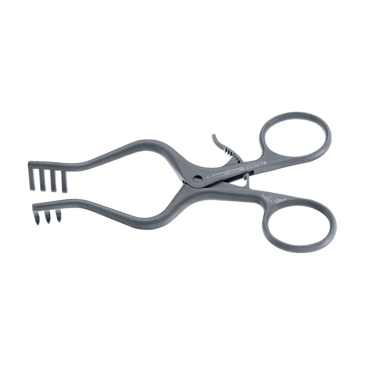 Aesculap SUSI, retractor WEITLANER (autorretenedor), 130 mm, 3 x 4 dientes