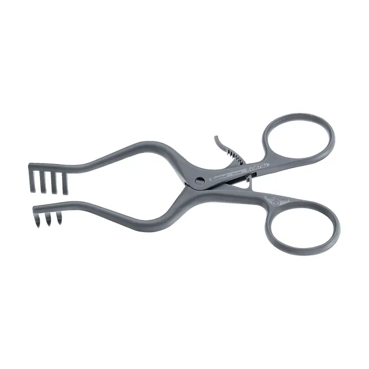 Aesculap SUSI, retractor WEITLANER (autorretenedor), 130 mm, 3 x 4 dientes
