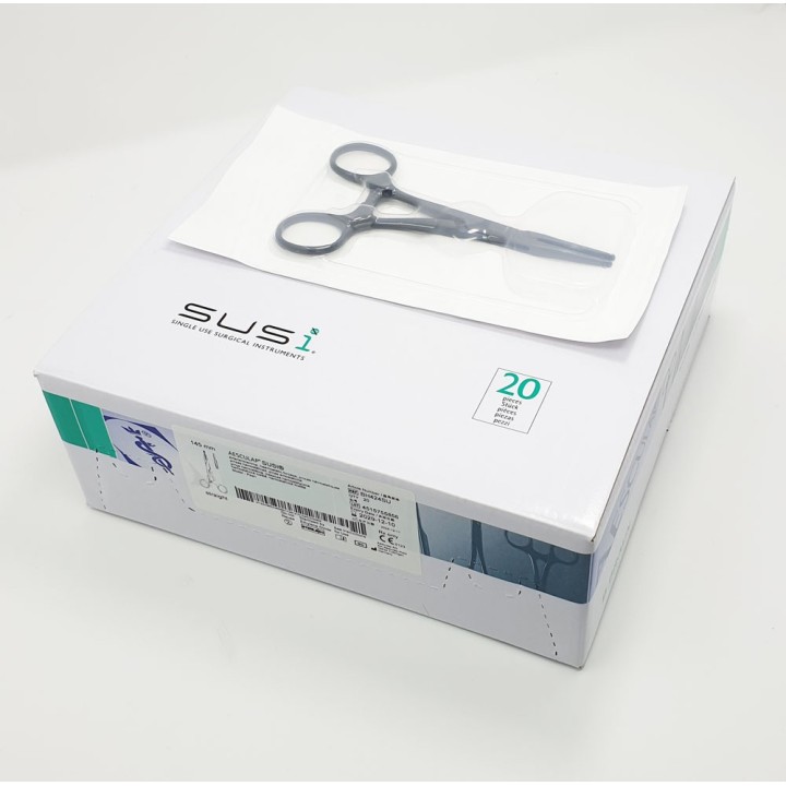 Aesculap SUSI pinzas hemostáticas PEAN, rectas, 145 mm, dentadas, estériles