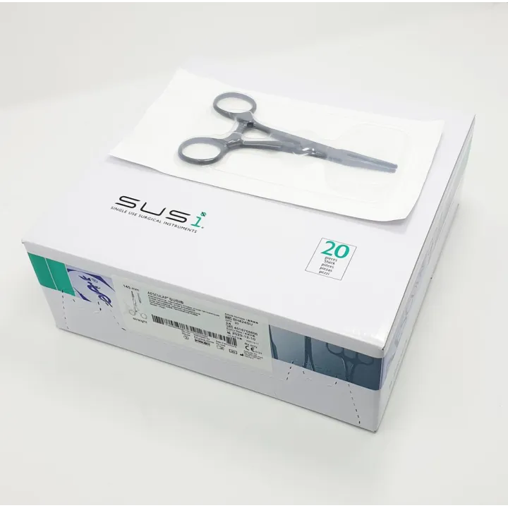 Aesculap SUSI pinzas hemostáticas PEAN, rectas, 145 mm, dentadas, estériles