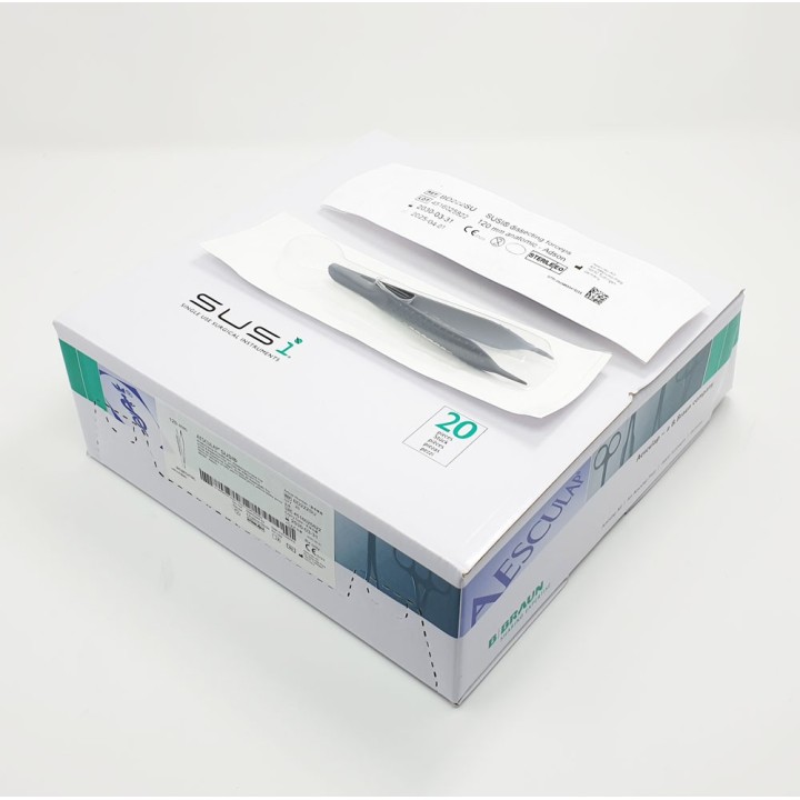Aesculap SUSI pinzas anatómicas ADSON, fina, dentadas, estériles, 120 mm