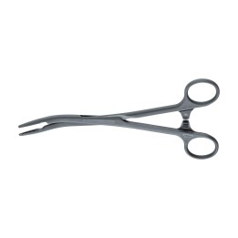 Pinzas para esponjas y apósitos Aesculap SUSI, curvas, 200 mm, dentadas, estériles