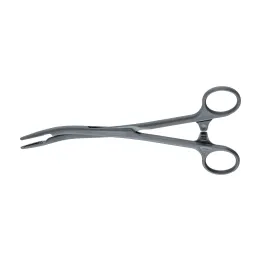Pinzas para esponjas y apósitos Aesculap SUSI, curvas, 200 mm, dentadas, estériles