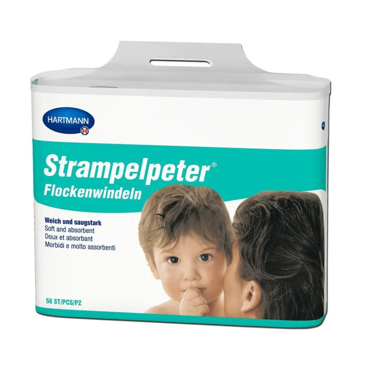 HARTMANN Strampelpeter Pañales de copos pequeño 30 x 11 cm