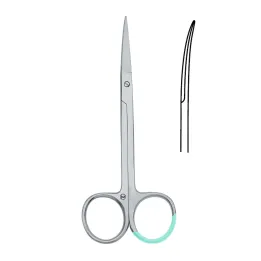 HARTMANN Tijeras Iris curvas, 11,5 cm, de un solo uso, estéril