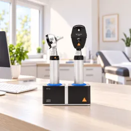 Kit de diagnóstico con cargador de mesa HEINE BETA 400 LED