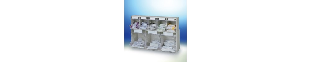Dispensador HAEBERLE para jeringas y cánulas con cajas simples